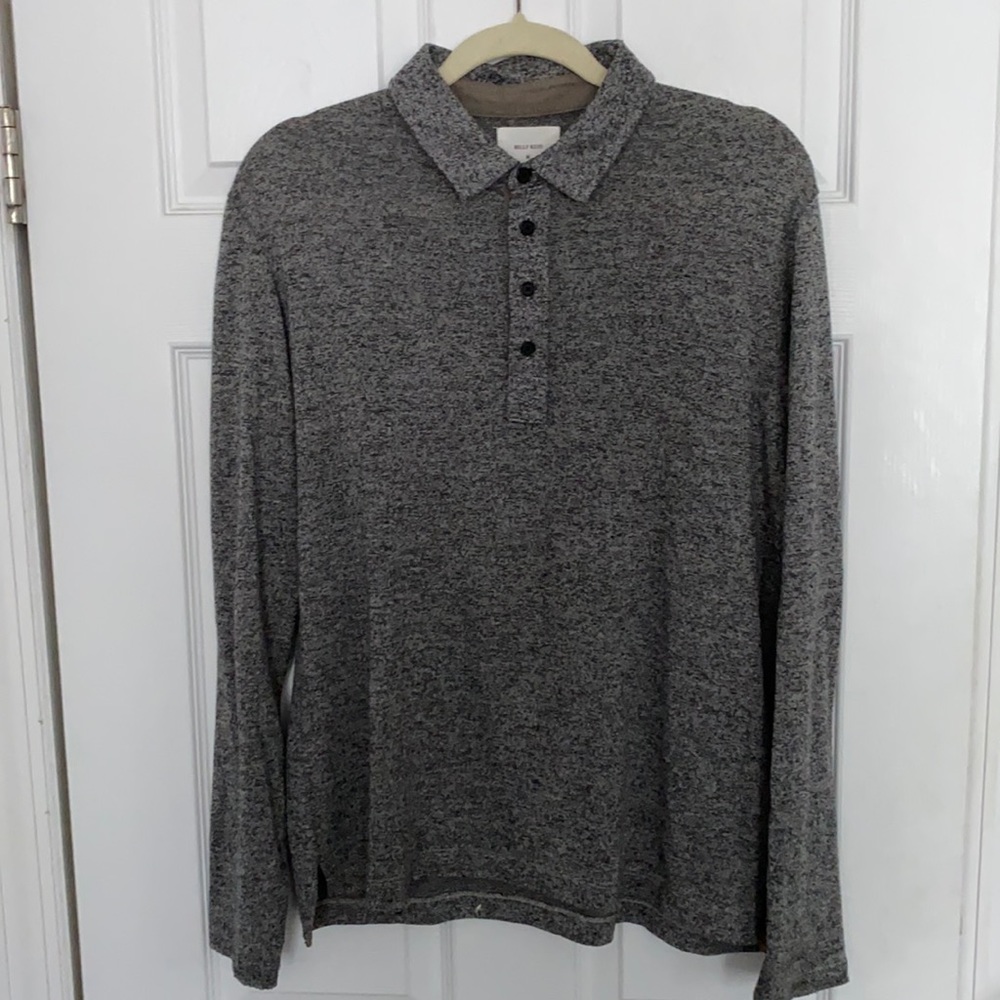Billy Reid long sleeve polo